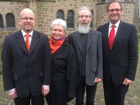 von links: Peter Hebeisen, Renata Rose, Peter Homburg und Superintendent Andreas Lange